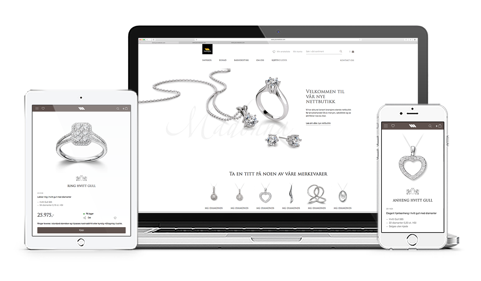 Velkommen til smykkenes verden | Nettbutikk | Mestergull.no