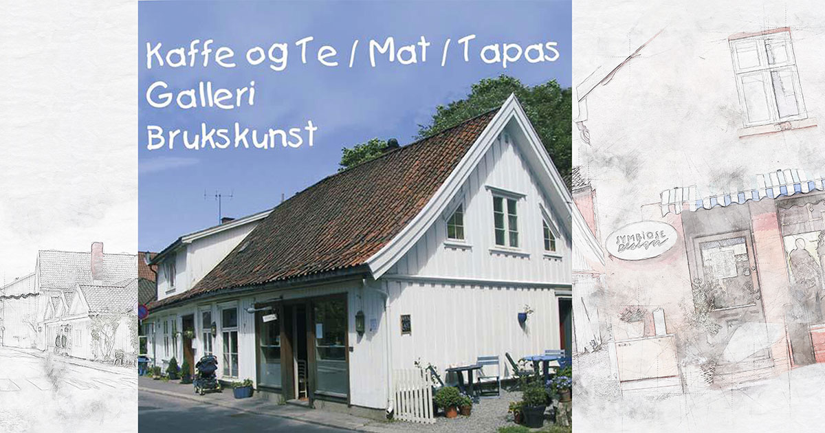 Velkommen til vår kafe/restaurant og et galleri under samme tak