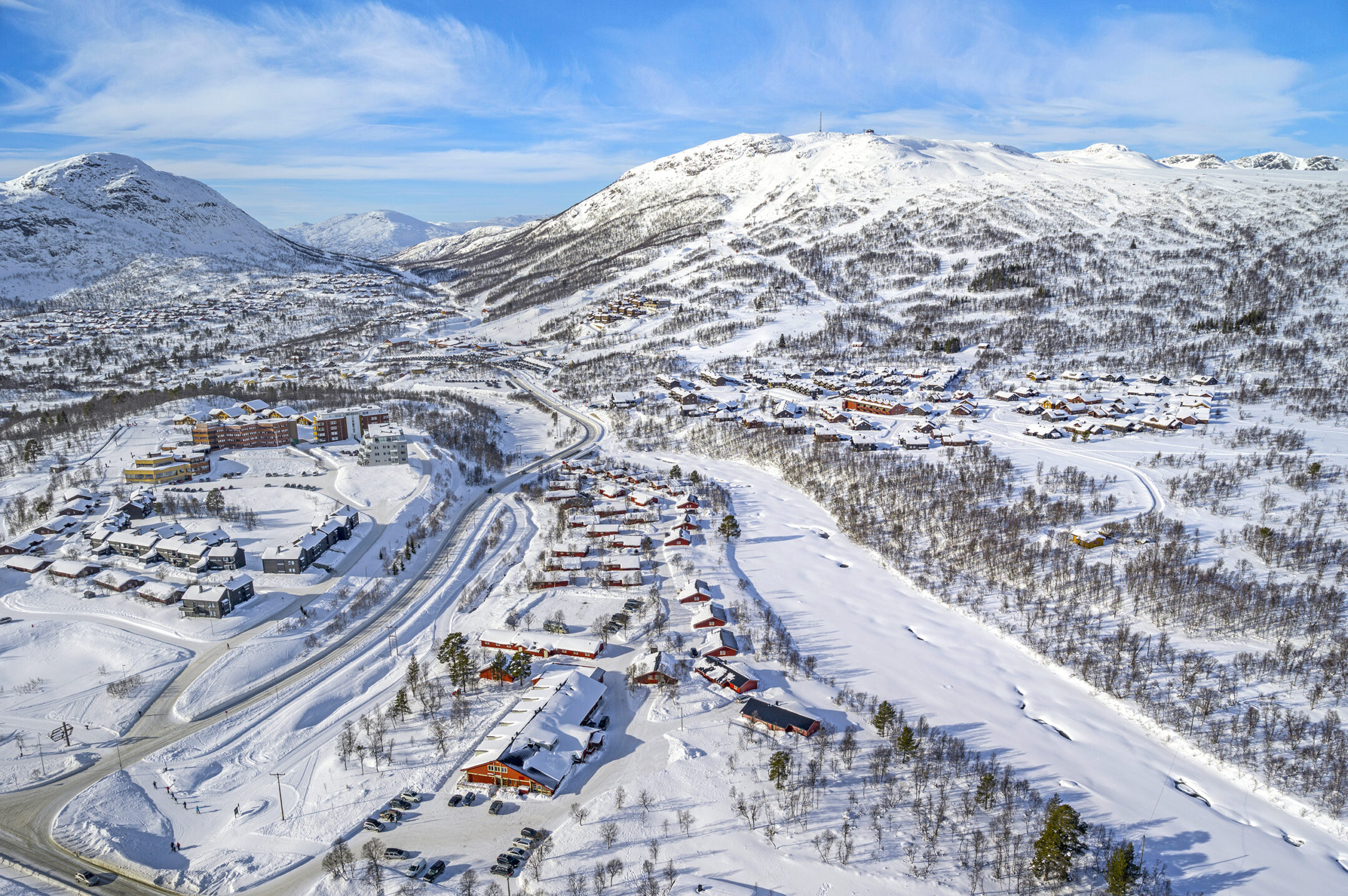 Hytter midt i løypenettet - Hovden Høyfjellsenter