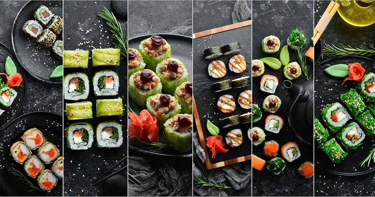 Sushi retter med god kvalitet
