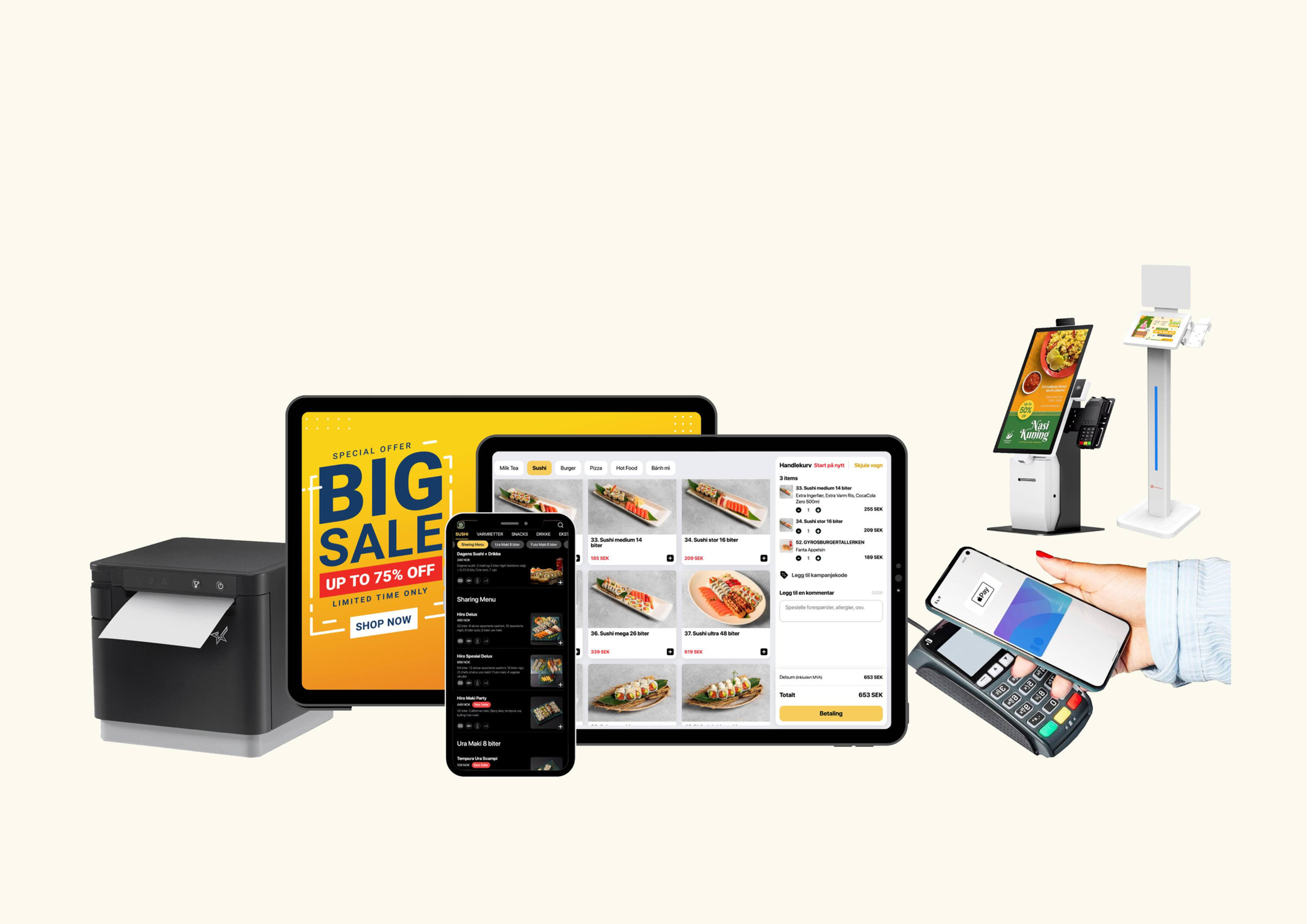 Ordera - Cashier POS System, Kiosk Order Machine, Online Order App  for Restaurant/Takeaway/Cafés/Bubble Tea