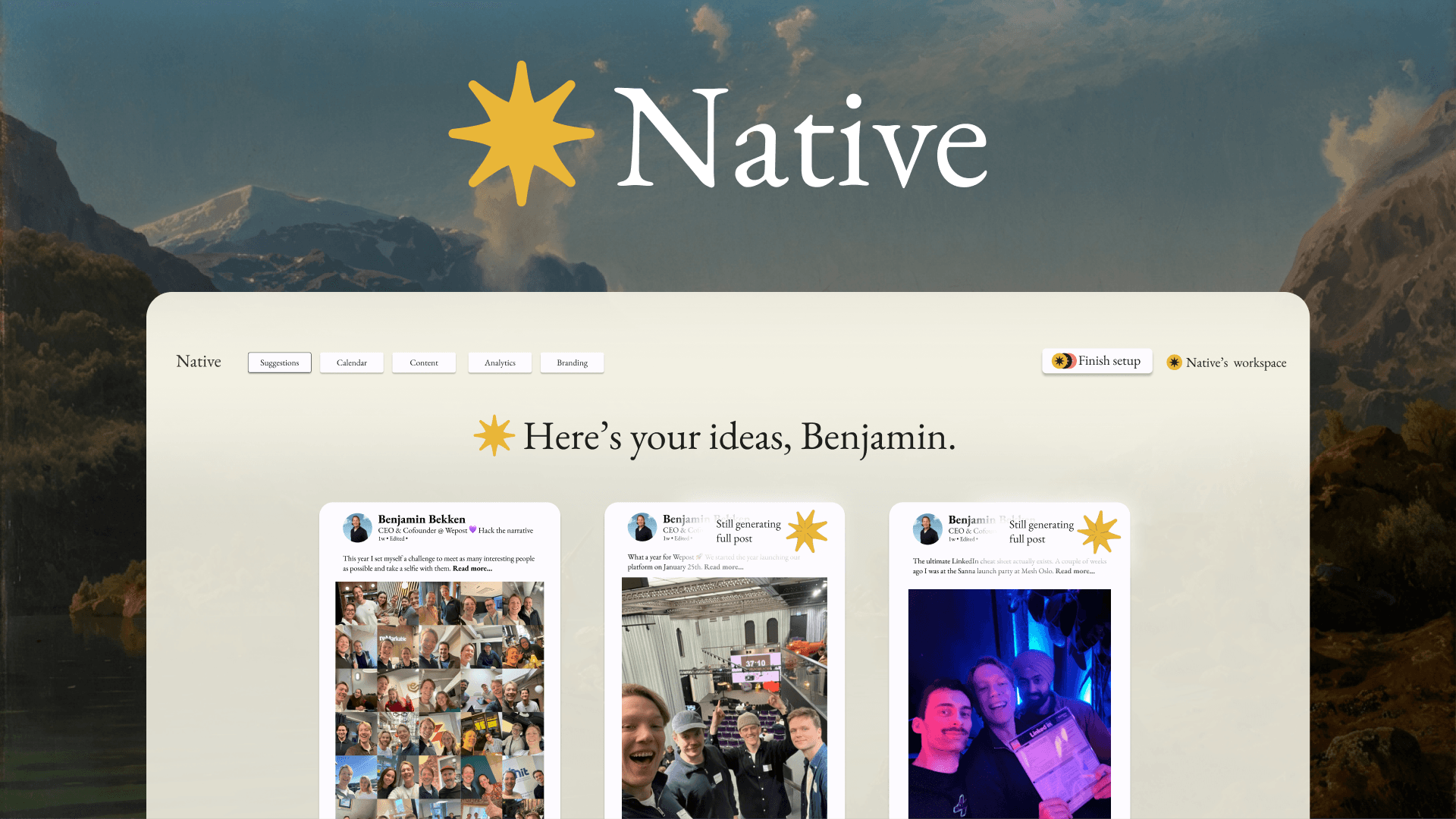 Native - Sosiale medier på autopilot