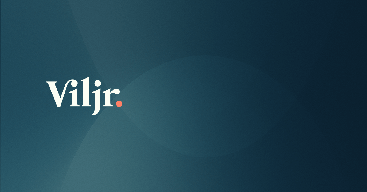 Vi setter standarden – Viljr | Konsulentselskap