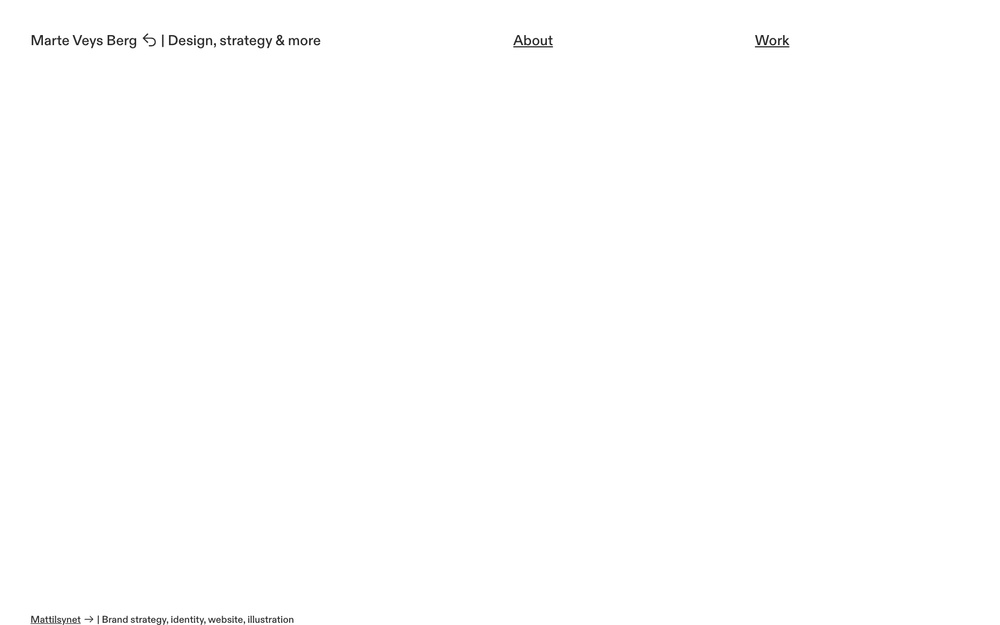 Marte Veys Berg — design, strategy & more