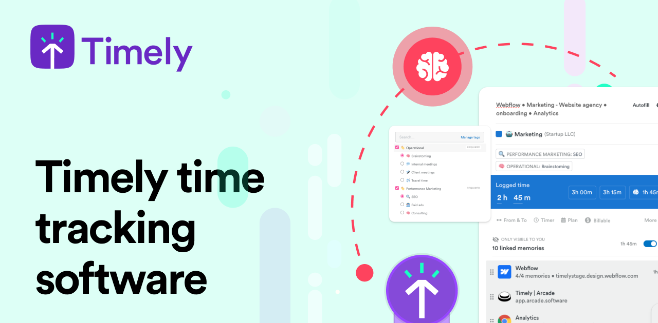 Timely, automatic time tracking for consultancies, agencies and SaaS businesses