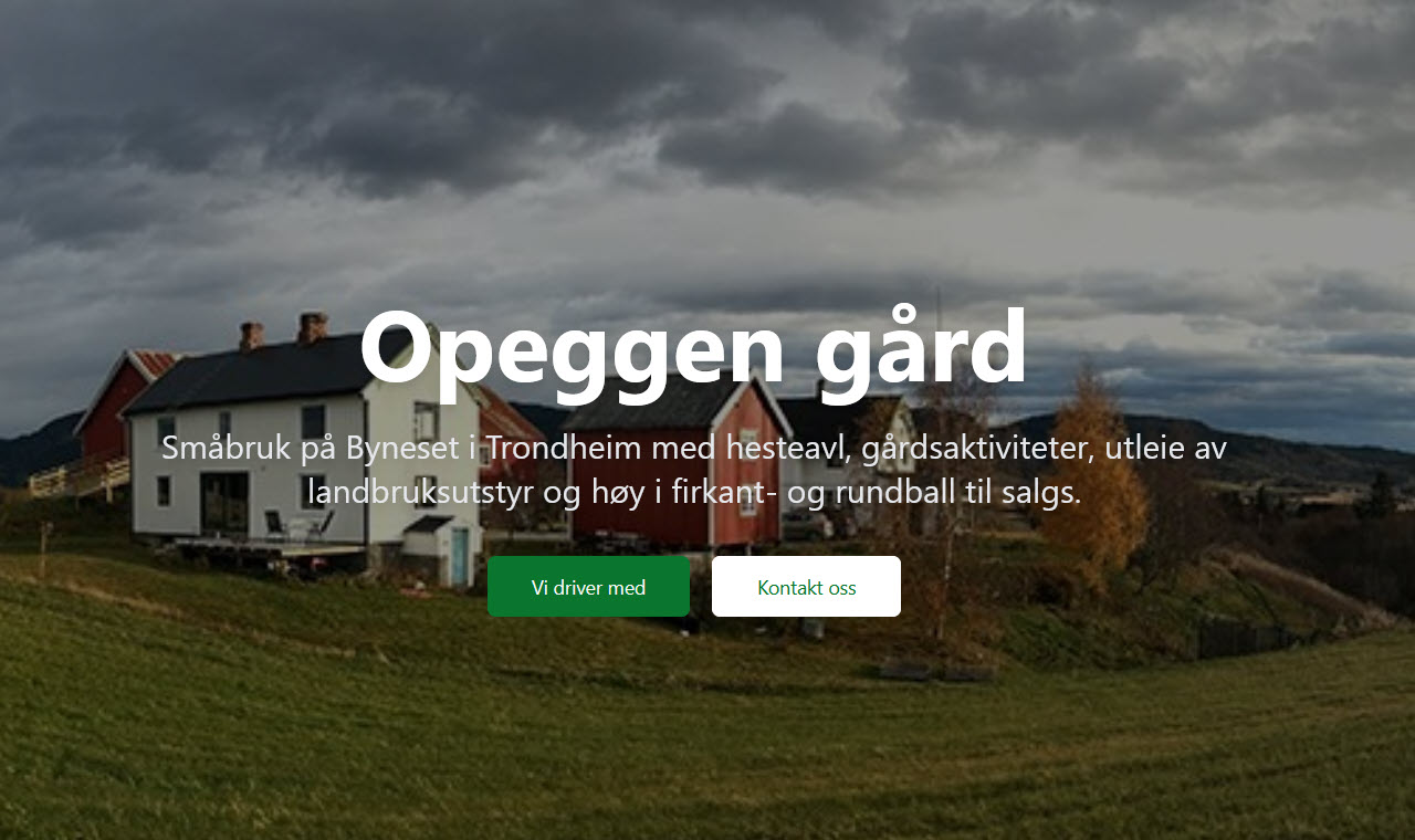 Opeggen gård — småbruk på Byneset i Trondheim