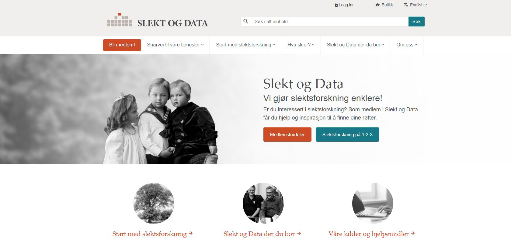 Slekt og Data | Norges største organisasjon for slektsforskere