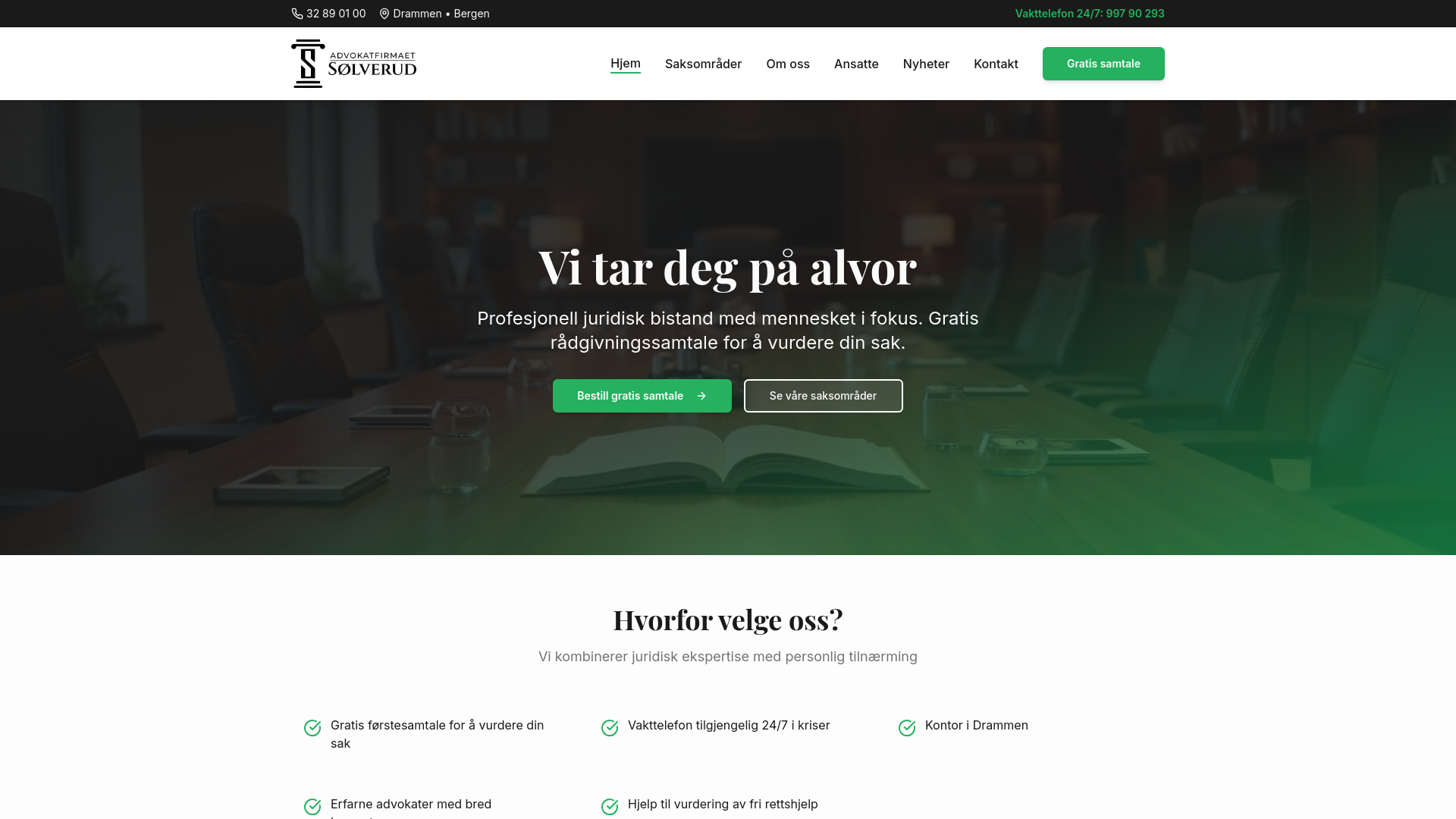 Advokatfirmaet Sølverud AS - Vi tar deg på alvor