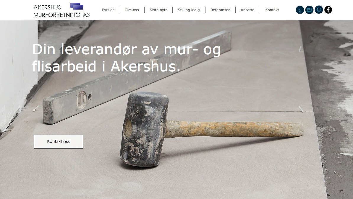 Flislegger og murer | Akershus Murforretning AS | Gulvavretting | Murer | Flislegger | Støpe gulv | Sparkle gulv | Trinnlyd | Puss | Leca | Fasade | 