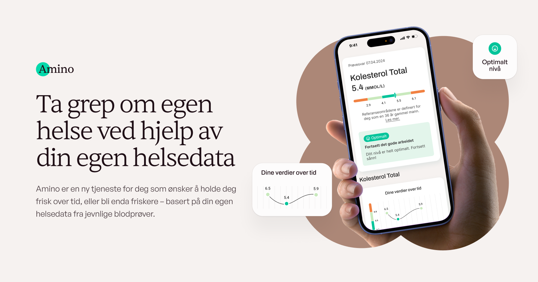 Amino - ta grep om egen helse ved hjelp av din unike helsedata