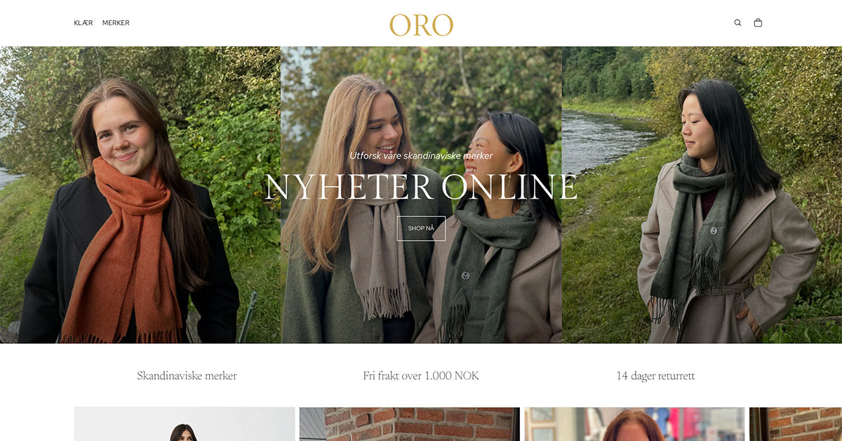 Motebutikk med kjente merkeklær for kvinner