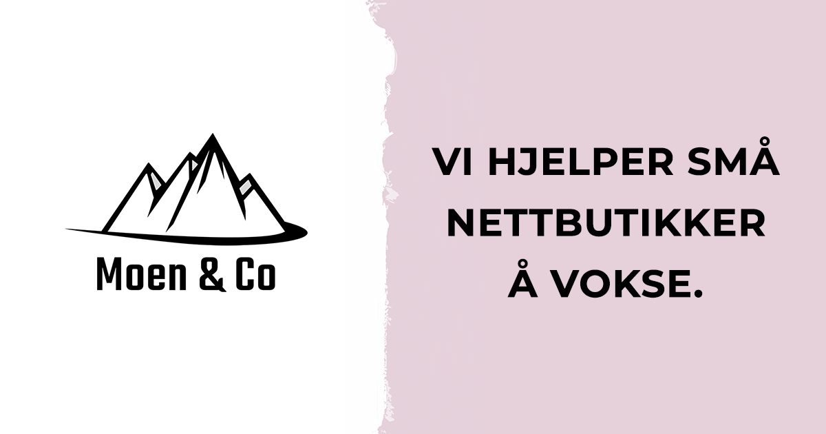 MOEN & Co - Vi hjelper små nettbutikker å vokse