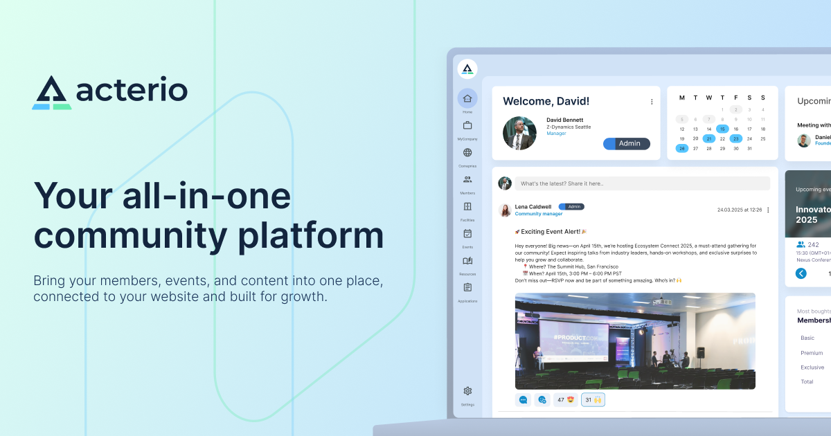 The operating system for professional communities |  Acterio