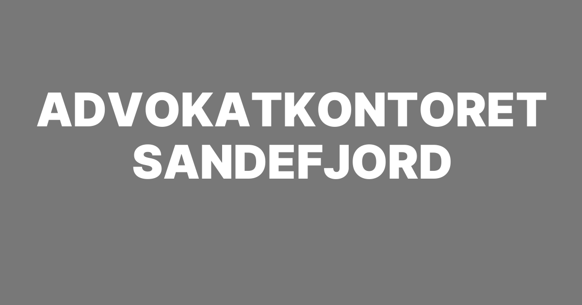 ADVOKATKONTORET SANDEFJORD