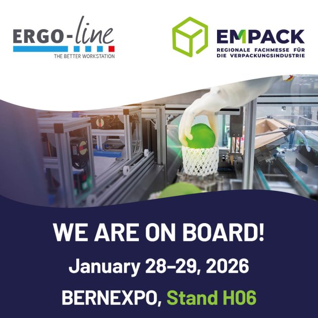 Packing tables, assembly tables ➡️ ERGO-line by Kern Studer AG