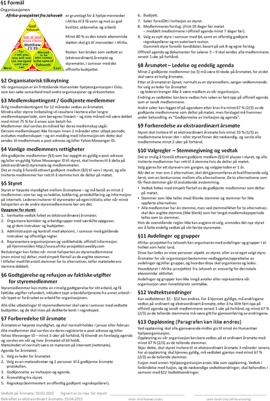 
	
	
	
	Afrika-prosjektet fra Jahoveh