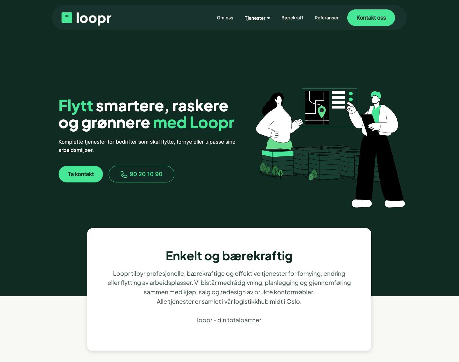 Kontorflytting - Oslo - Prosjektledelse, flytting og kontormøbler