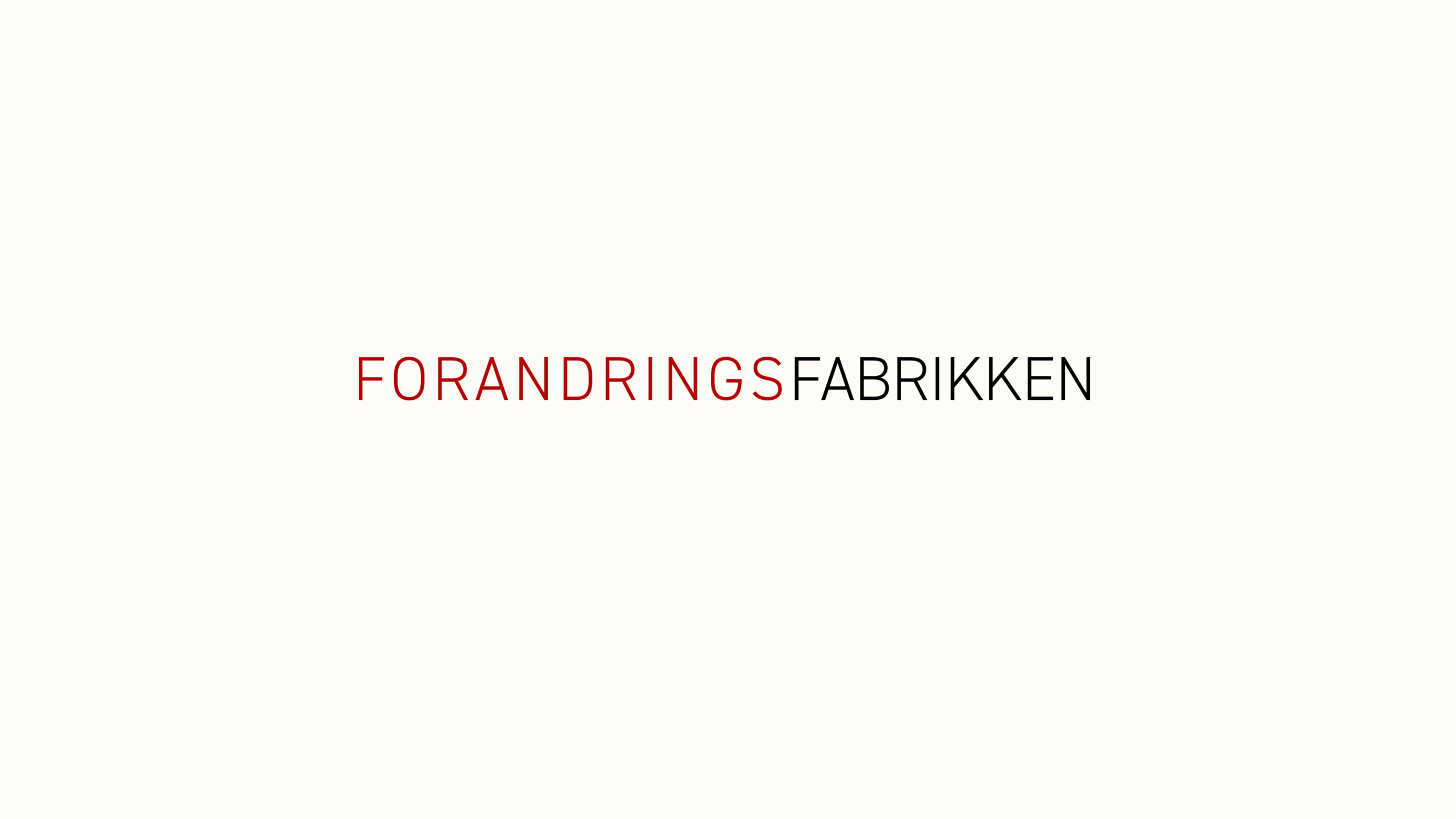 forside - Forandringsfabrikken