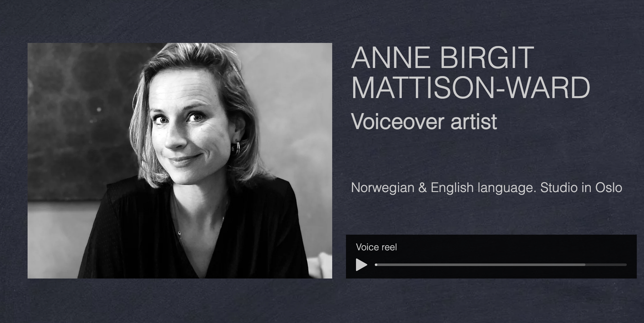 Norwegian Female Voiceover-artist Home Studio | Anne Birgit Sæves Voiceover