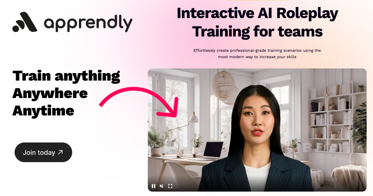 Home | Interactive AI RolePlay for teams | Apprendly