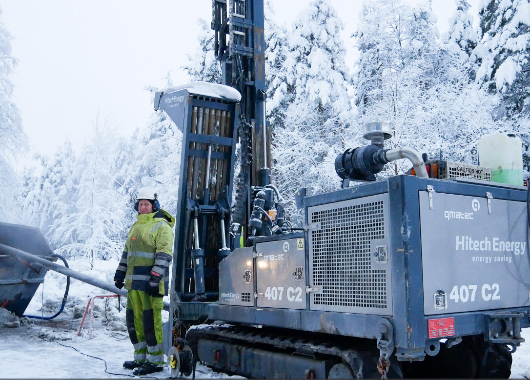 Bergvarme og energibrønnboring - Hitech Energy