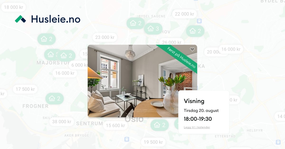 Husleie.no - plattformen som skaper gode leieforhold mellom utleiere og leietakere.