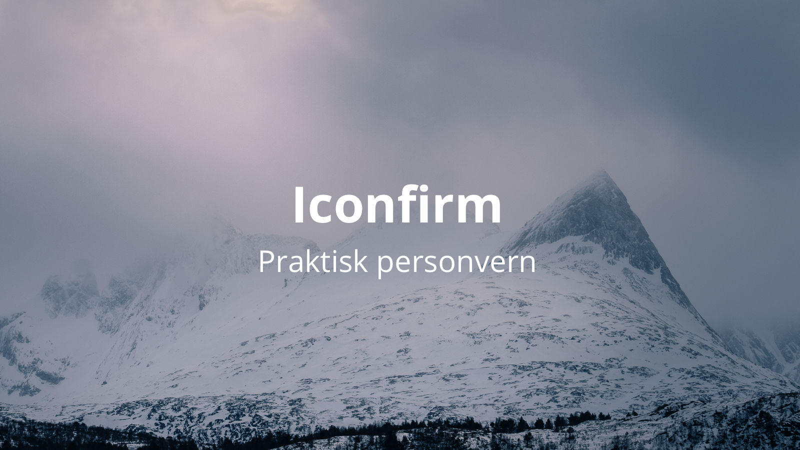 Iconfirm - vi lager programvare for praktisk personvern