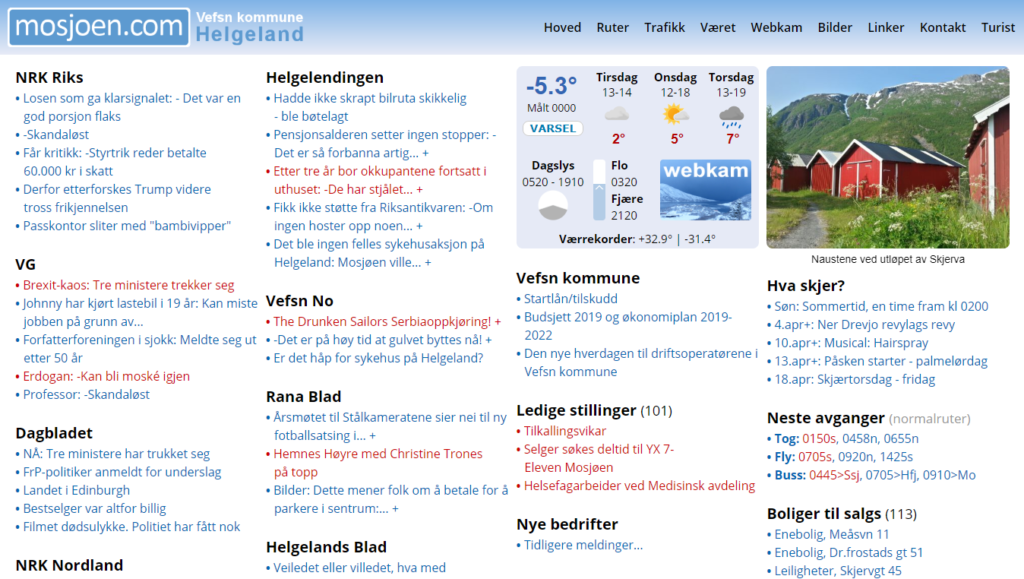 Info Helgeland - Webdesign hjemmesider nettsider portaler domener