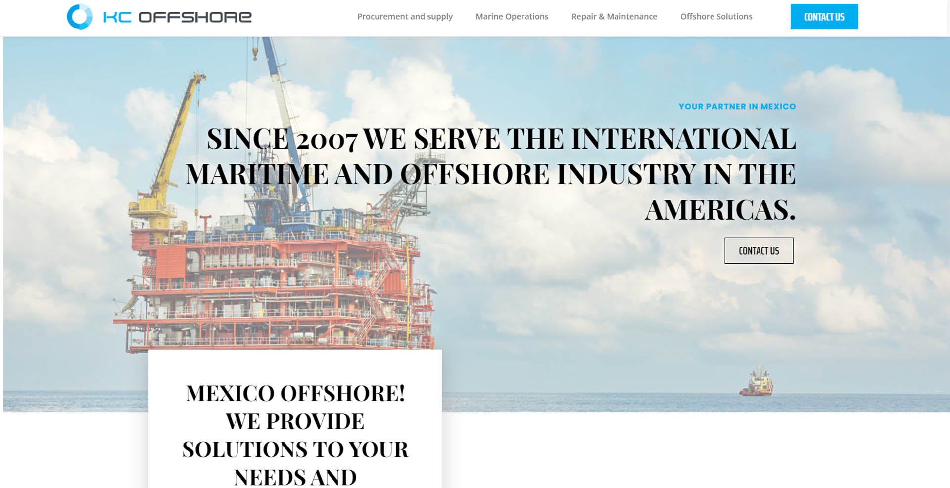 KC Offshore | Serving the international offshore industry