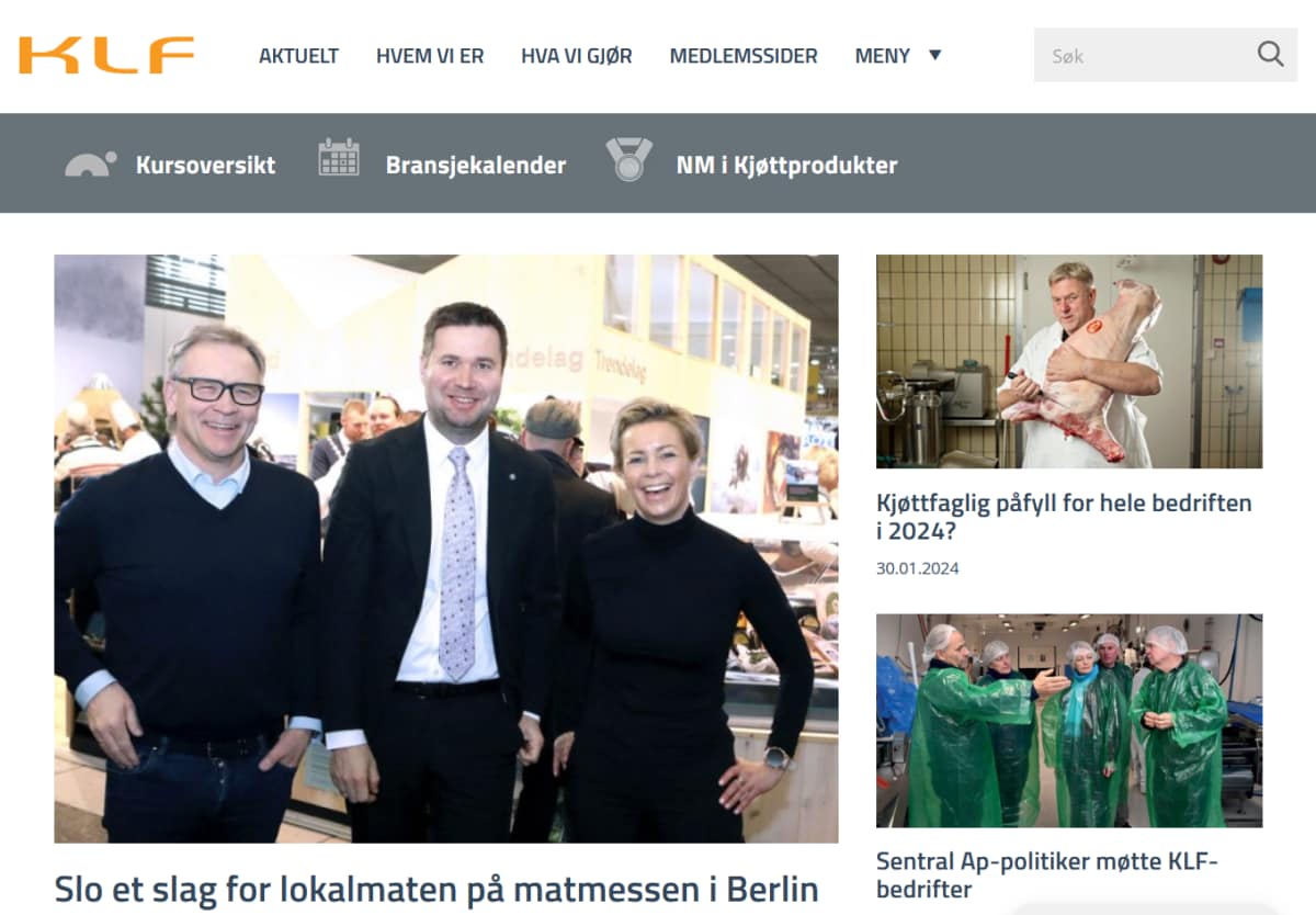Forside | Kjøtt- og fjørfebransjens Landsforbund