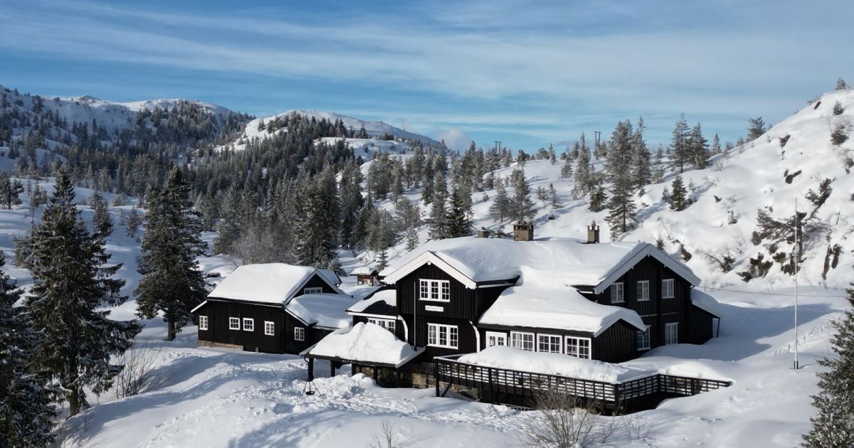 Laftet tømmerhytte i Kongsberg