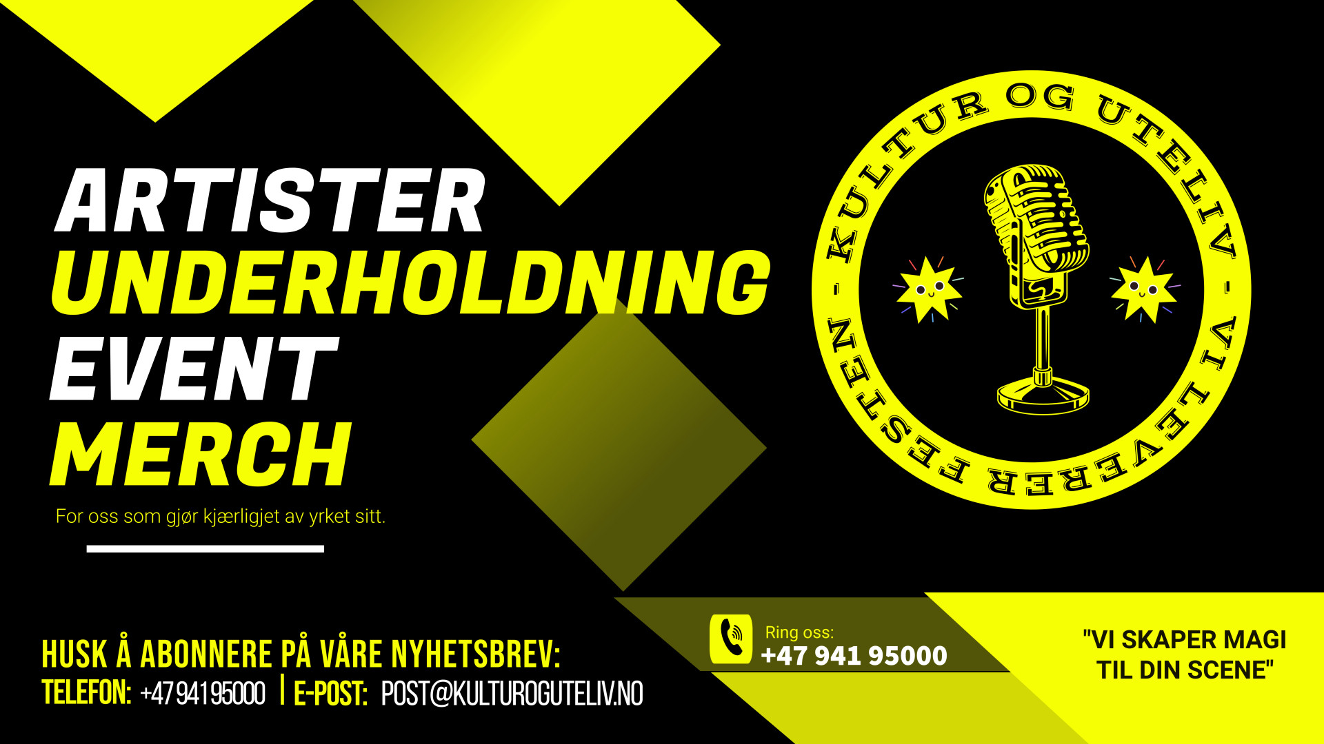 Artistbooking | Kultur Og Uteliv