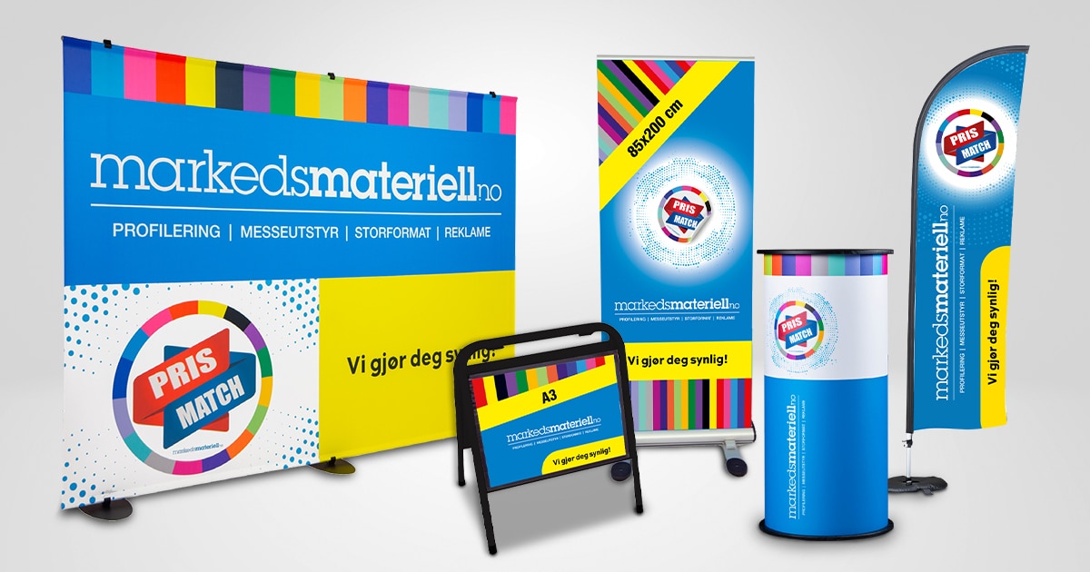 Markedsmateriell.no Reklame Profilering Messeutstyr