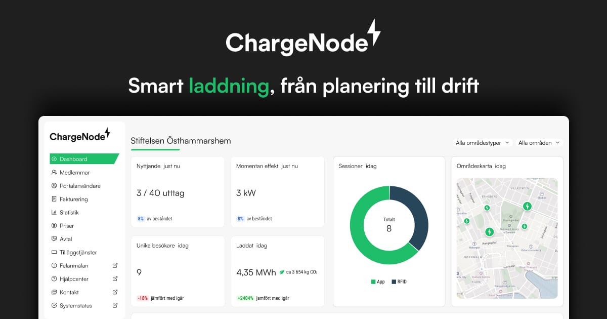 ChargeNode – Förstklassig elbilsladdning