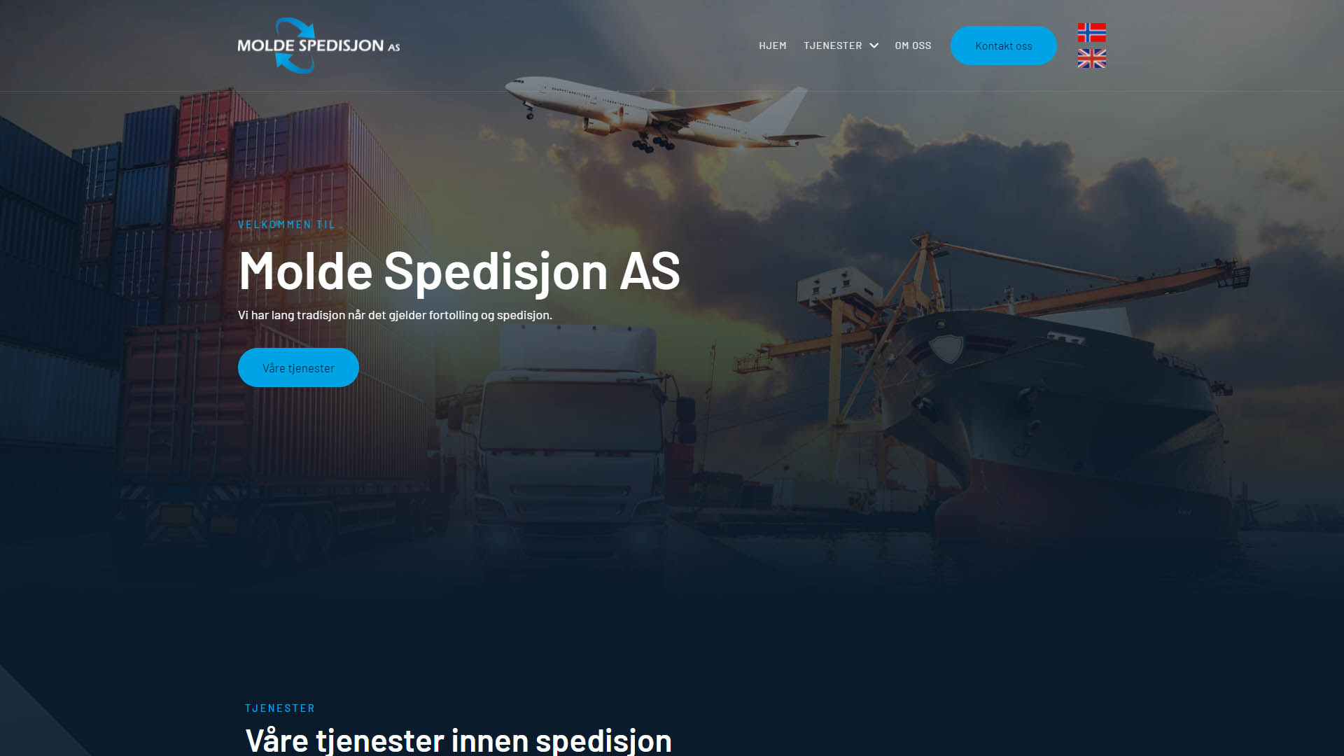 Molde Spedisjon AS - Lang tradisjon innen fortolling og spedisjon