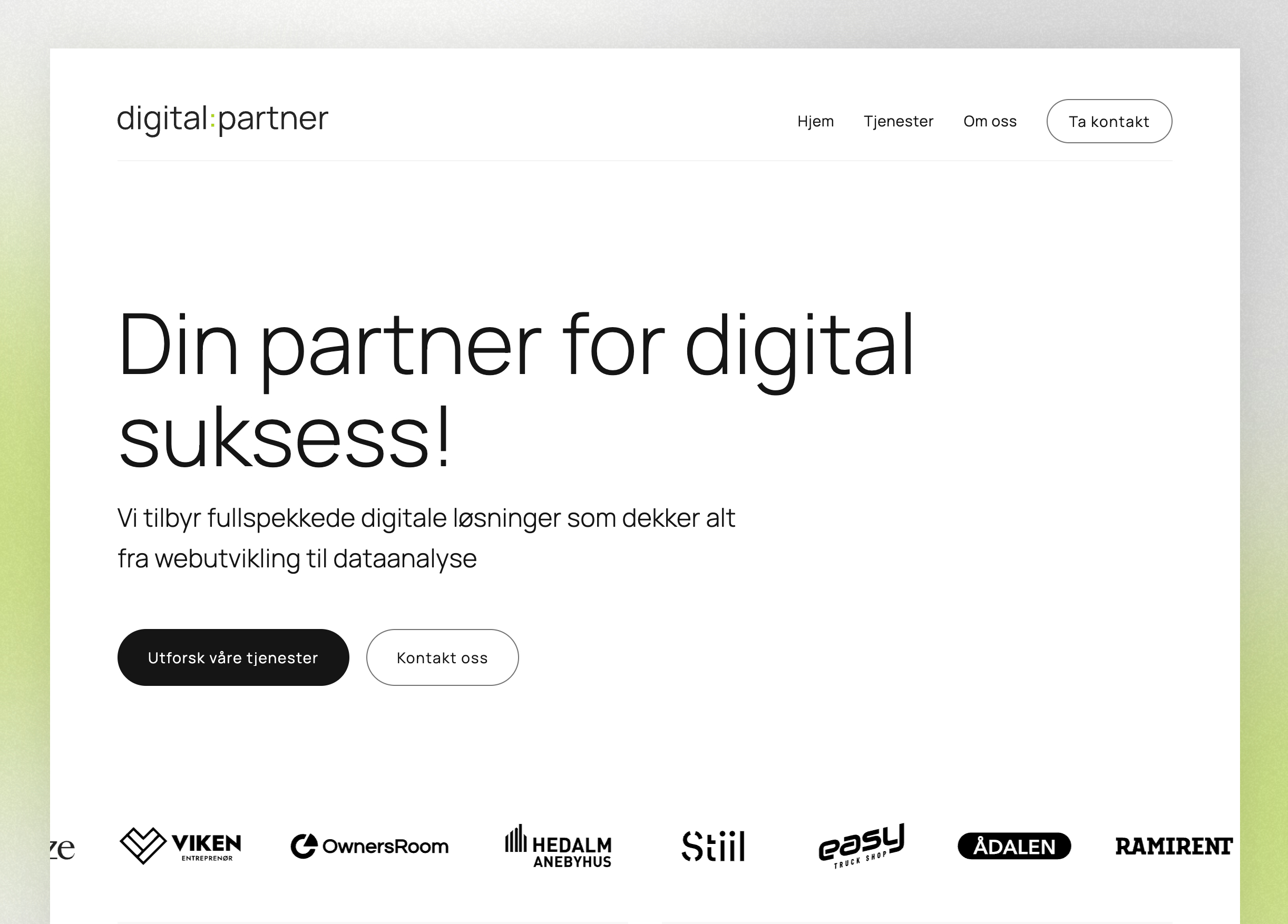 Digital Partner – Fullservice digitalt byrå