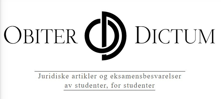 Obiter Dictum - Juridiske artikler og eksamensbesvarelser