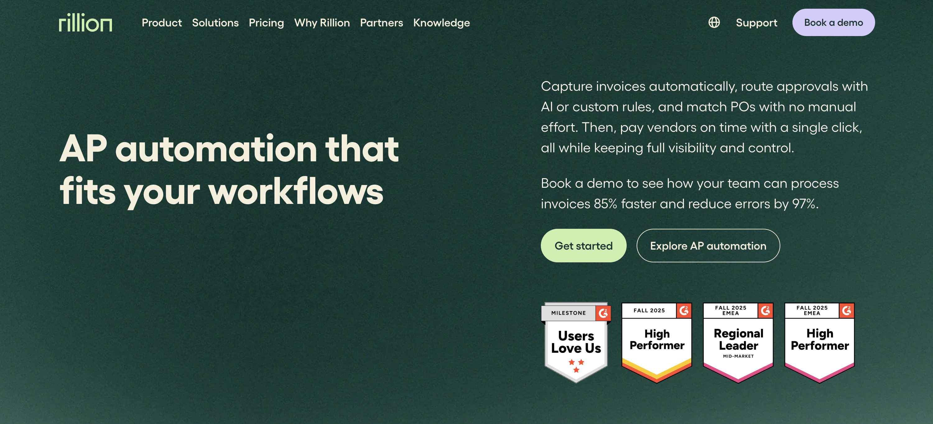 Rillion | AI-powered AP automation that fits your needs 