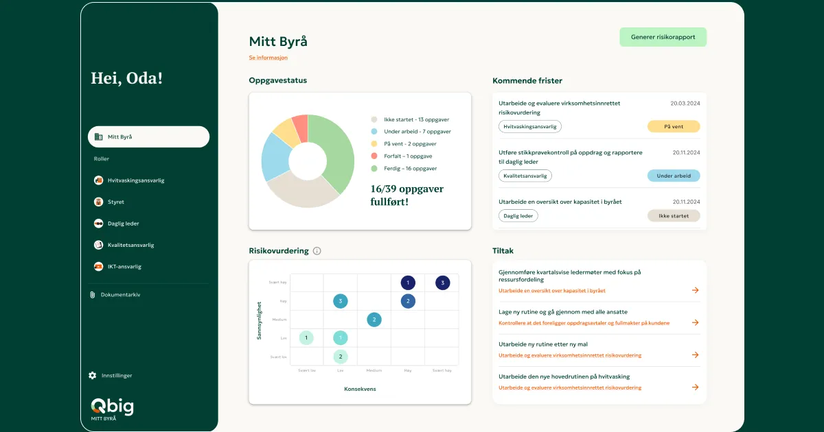 Ajour med overordnet kvalitetsstyring i Qbig - Qbig