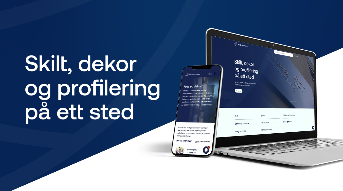 Din leverandør av skilt og dekor i Vestfold og Telemark - Reklameservice