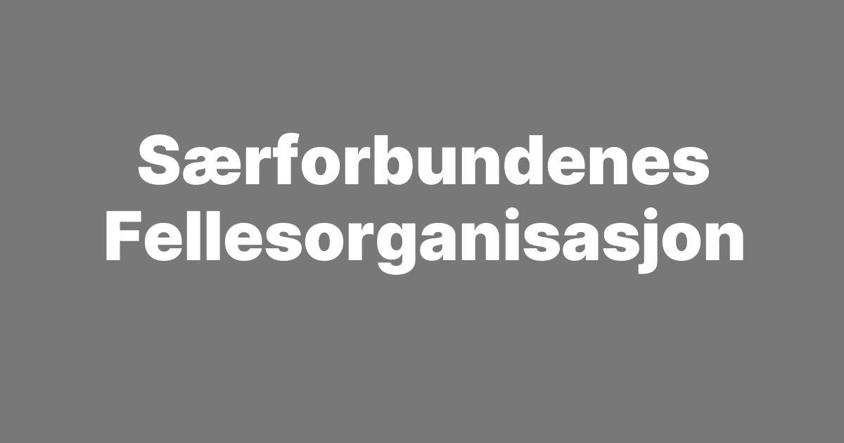 Særforbundenes Fellesorganisasjon