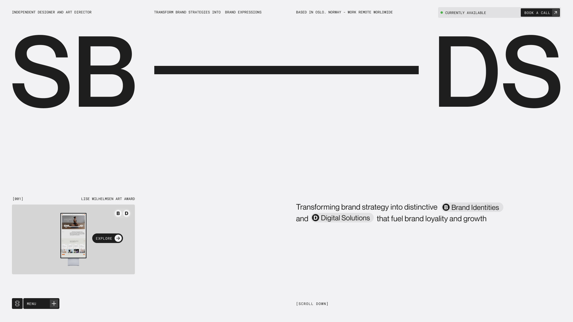 Independent Designer & Art DIrector | SB-DS