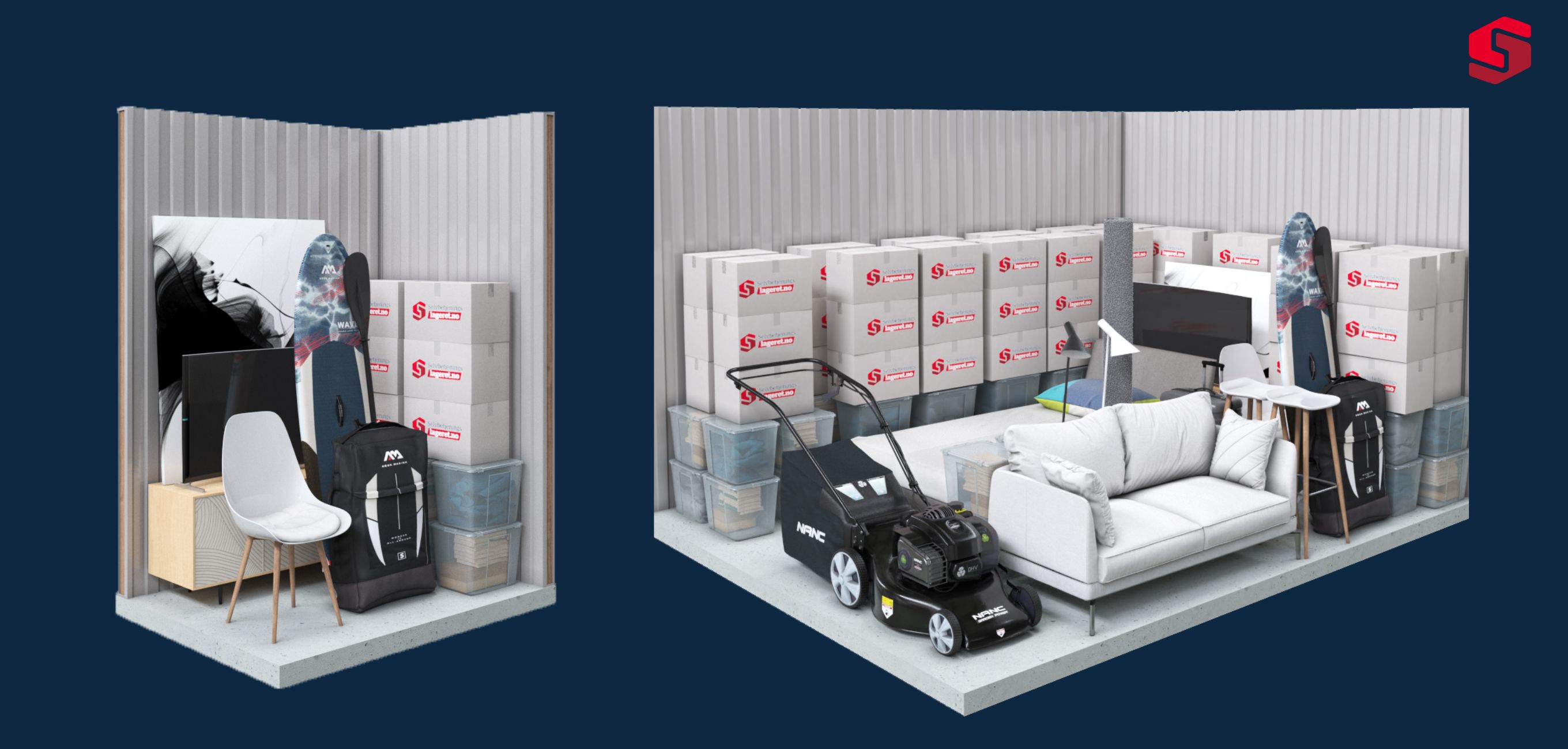 Lei lager hos oss, vi har selvbetjente lager | Selvbetjeningslageret