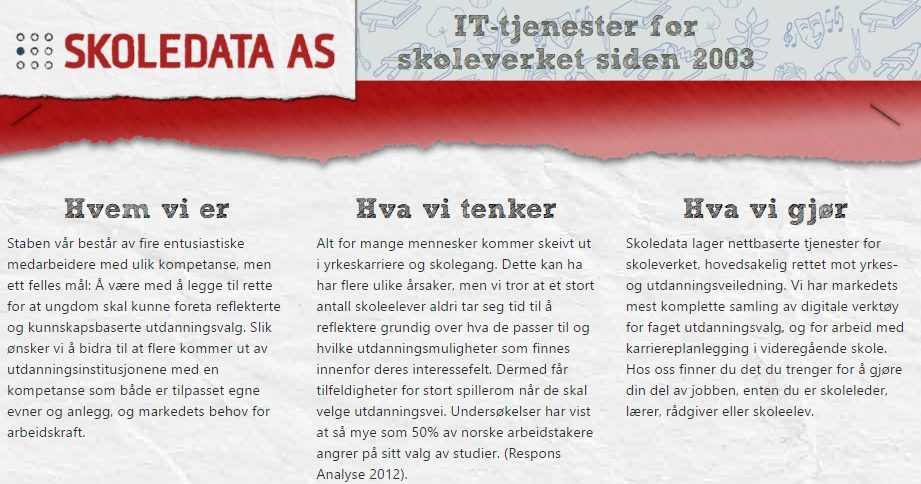 Skoledata AS | IT-tjenester for skoleverket siden 2003