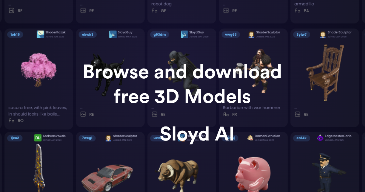 AI 3D Model Generator - Create 3D models with Text or images