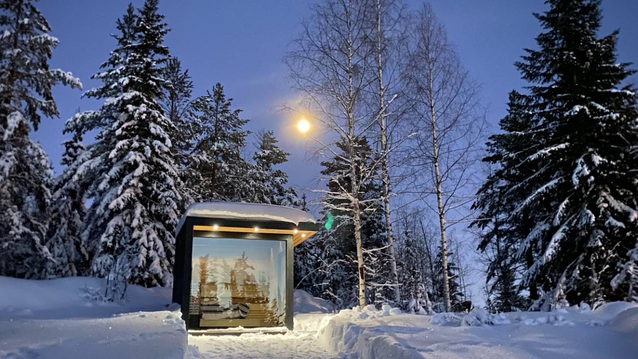 Privat badstue i skogkanten – Konnerud i Drammen