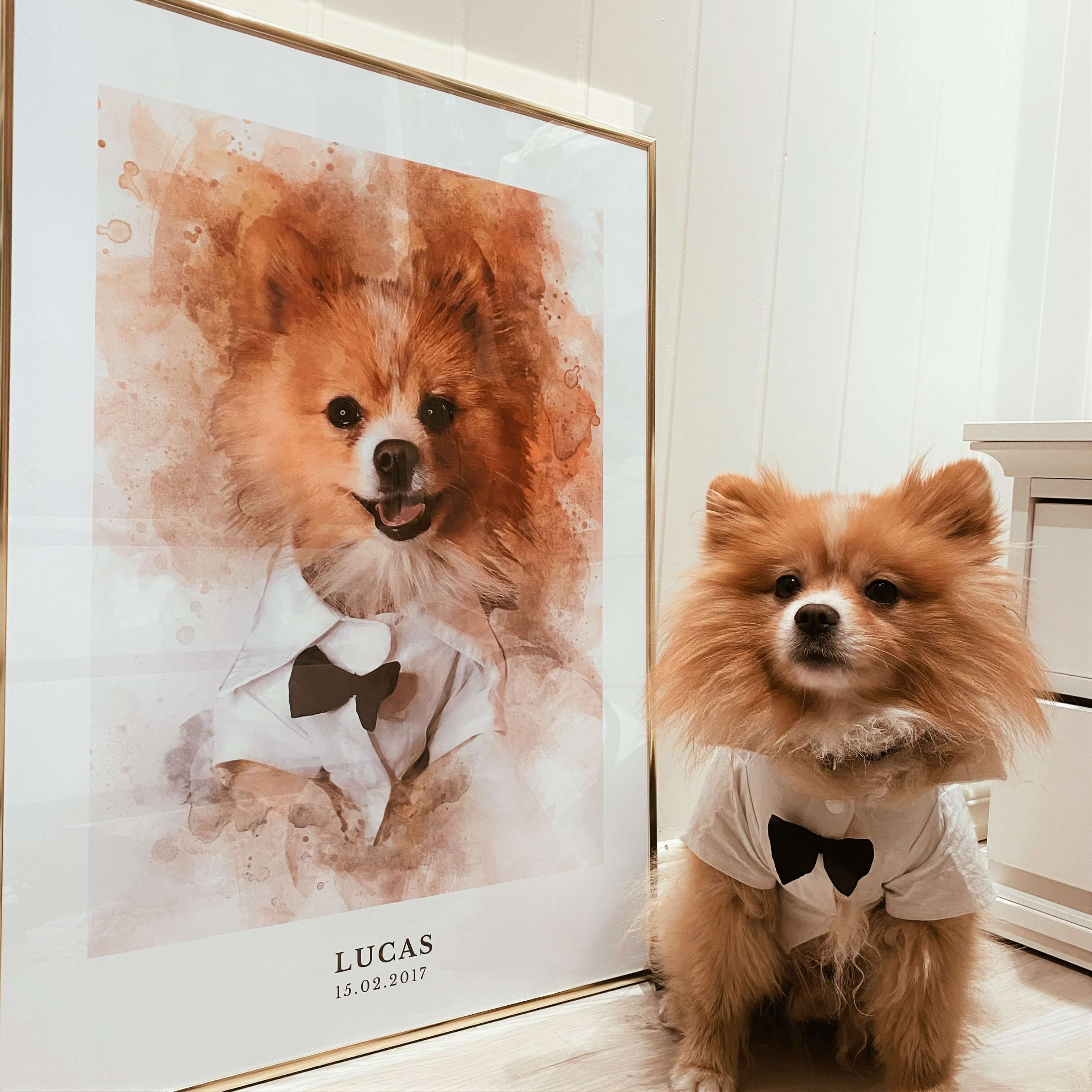 The Puppy Poster | Personliga Husdjursporträtt