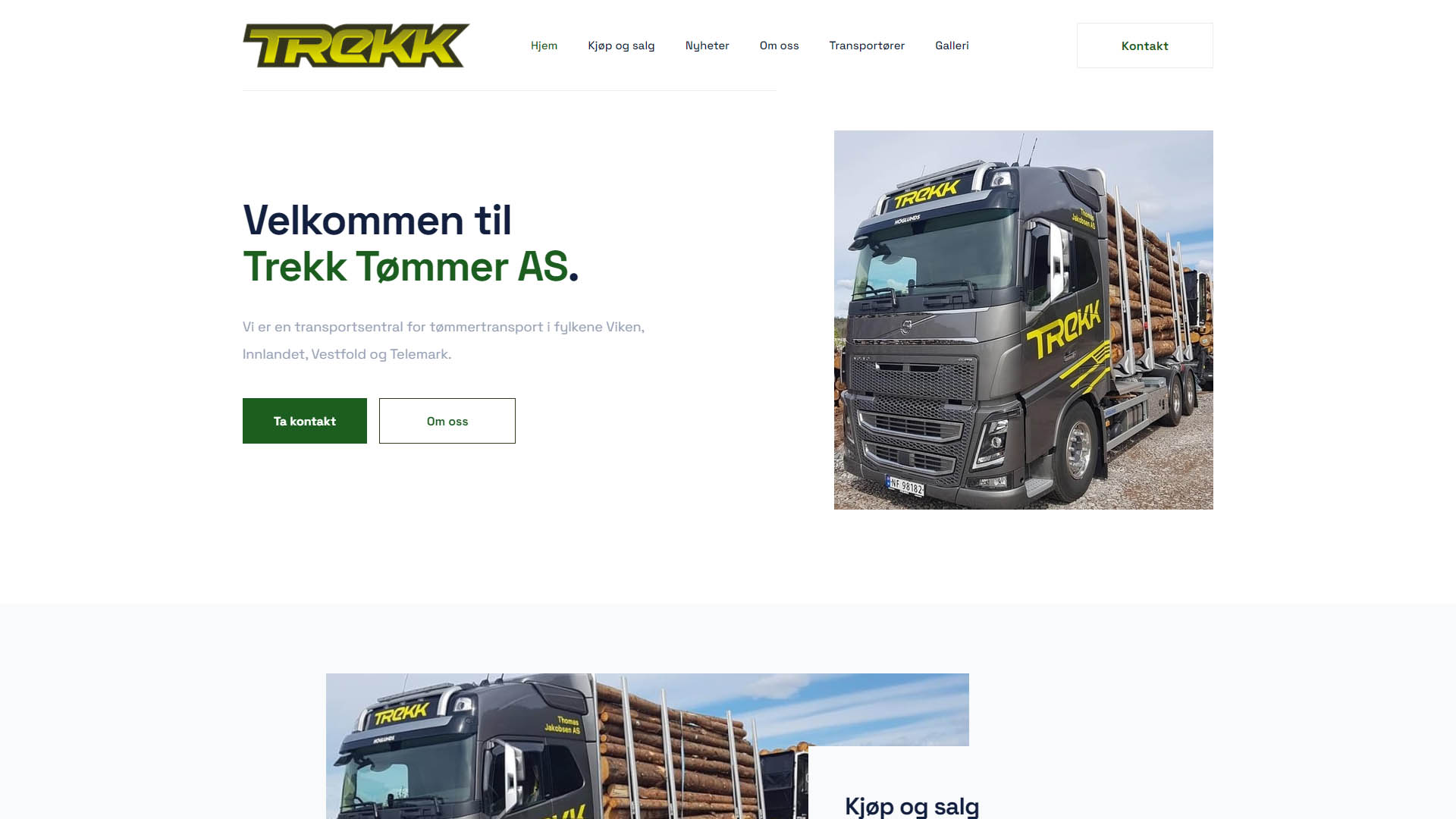 Trekk Tømmer AS | Buskerud, Innlandet, Vestfold og Telemark