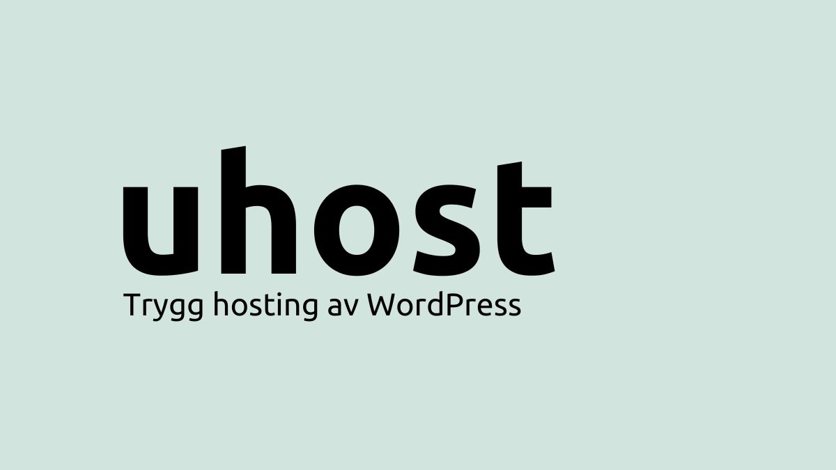 uHost | Beste webhotel til WordPress og Woocommerce