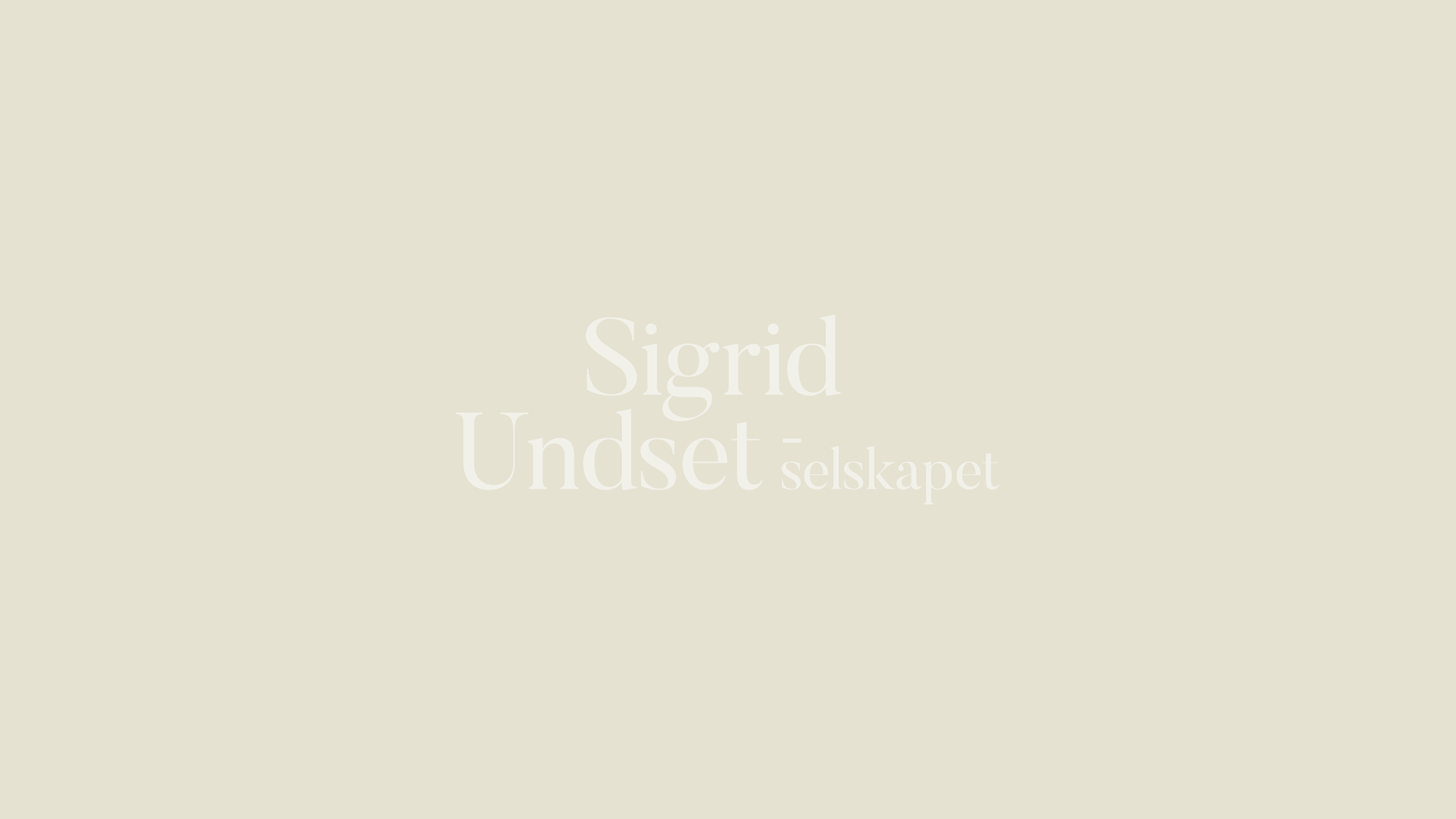 Forside - Sigrid Undset Selskapet